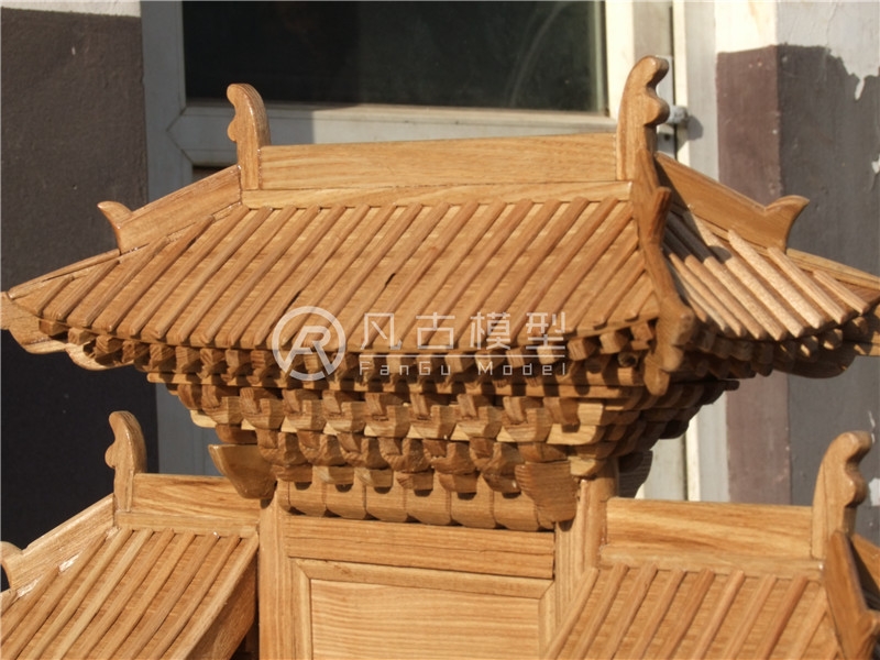 s中式仿古建筑模型